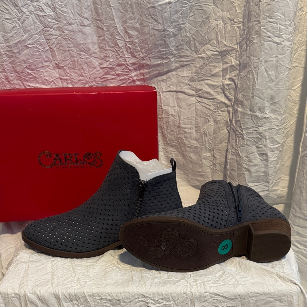 Carlos by Carlos Santana Black Ankle Boots